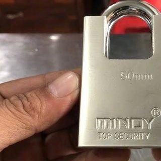 Ổ KHOÁ CHỐNG CẮT CAO CẤP MINDY 50MM CHÌA MUỖNG (GIỮ CHÌA)