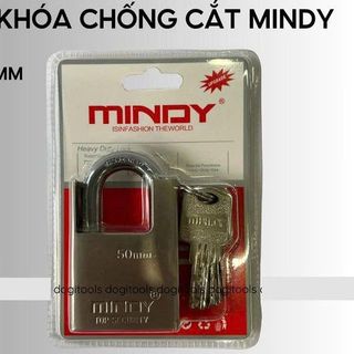 Ổ KHOÁ CHỐNG CẮT CAO CẤP MINDY 50MM CHÌA MUỖNG (GIỮ CHÌA)