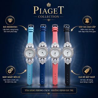 SĂN SALE LỚN ĐỒNG HỒ NỮ CAO CẤP BIAGET DÂY DA NHIỀU MÀU VIỀN XOÀN LÁ