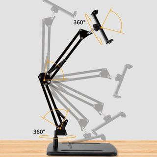 GIÁ ĐỠ KẸP IPAD KHỚP NÂNG XOAY 360 ĐA NĂNG