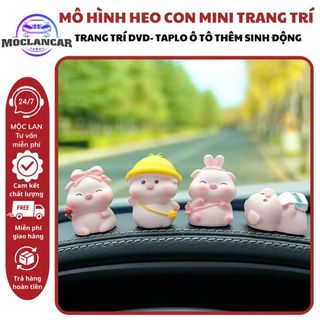Mô Hình Heo Giả Đá Mini Trang Trí Taplo Ô Tô Dễ Thương Tiểu Cảnh, Bày Bàn Làm Việc, Bàn Học, Tủ Sách