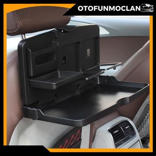 Khay đựng đồ kiêm giá đỡ để đồ, bàn ăn sau ghế xe hơi gấp gọn đa năng dễ dàng sử dụng lắp đặt phụ kiện bên trong ô tô Nội Thất