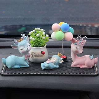 Decal Trang trí Taplo-set gia đính hươu sang trọng cho xế yêu-chát liệu sứ nhân tạo