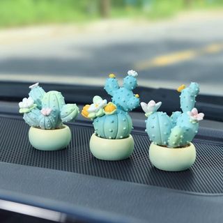 Bình Hoa Xương Rồng Dễ Thương Trang Trí Bàn Làm Việc, Tủ Sách, Quà Tặng, Taplo Ô Tô Decor Decor Phòng Trang Trí Nhà Tượng Len