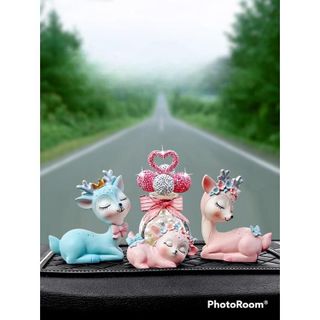 Decal Trang trí Taplo-set gia đính hươu sang trọng cho xế yêu-chát liệu sứ nhân tạo