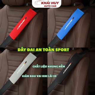 Dây Đai An Toàn In Chữ SPORT, Bọc Đai An Toàn Trên Ô Tô Giảm Đau Vai Khi Lái Xe, Chất Liệu Nhung Mềm