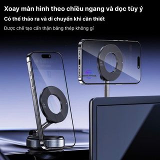 Giá Đỡ Điện Thoại Ô Tô Từ Tính Mạnh Mẽ K007 Thiết Kế Có Thể Gập Lại, Xoay 360 Độ, Giá Đỡ Đa Năng