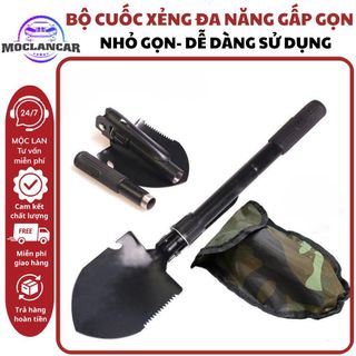 Xẻng Gấp Gọn Đa Năng Tiện Ích, Dụng Du Lịch Cắm Trại – Chất Liệu Hợp Kim Cao Cấp