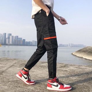 Quần Jogger Túi Hộp Viền Trắng - Đỏ - Xanh
