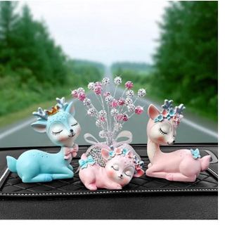 Decal Trang trí Taplo-set gia đính hươu sang trọng cho xế yêu-chát liệu sứ nhân tạo