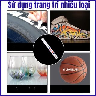 [GANA PAINT] Bút Sơn Đánh Dấu Lốp Xe Máy, Cao Su, Kim Loại, Gỗ, Thủy Tinh, Nhựa,Chống Thấm Nước Chính Hãng