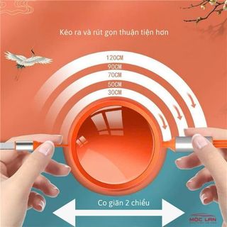 Phụ Kiện Sạc Điện Thoại Cáp Điện Thoại Đa Năng 3 Đầu Sạc Dây Rút 3 In 1 Sạc Nhanh 3A Cổng Chất Liệu Bền Gọn Nhẹ Tiện Lợi Phụ Kiện Sạc Điện Thoại
