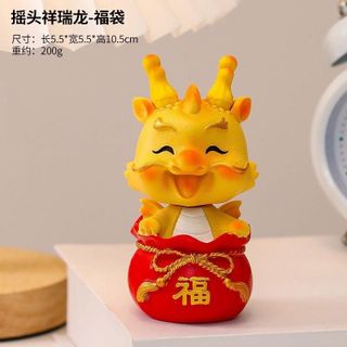 Set Tượng Rồng Trang Trí Taplo Ô Tô, Bàn Làm Việc Siêu Đáng Yêu HÀNG LOẠI 1 khaihuyauto