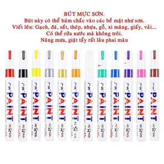 [GANA PAINT] Bút Sơn Đánh Dấu Lốp Xe Máy, Cao Su, Kim Loại, Gỗ, Thủy Tinh, Nhựa,Chống Thấm Nước Chính Hãng