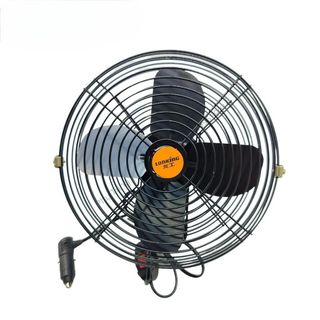 QUẠT KẸP Ô TÔ 12V/24V – LỒNG SẮT CAO CẤP – GIẢI PHÁP MÁT MẺ CHO TÀI XẾ NGÀY NẮNG NÓNG KHAIHUYAUTO