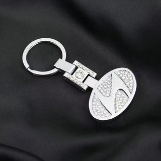 Móc Khóa Xe Hơi Hai Mặt Đính Đá Kim Cương Tinh Tế