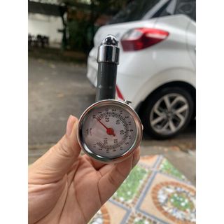 đồng hồ đo áp suất lốp ô tô xe,xe máy có hộp đựng,chất liệu hợp kim