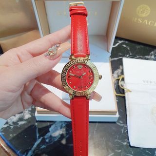 ĐỒNG HỒ NỮ CAO CẤP VERXACE MEDUSA DÂY DA MẶT TRÒN VÂN TIA