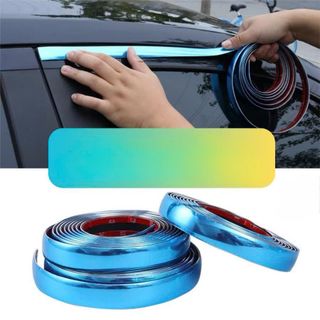 Cuộn Nẹp Viền Trang Trí Chân Kính Ô Tô Mạ Crom , Nẹp Viền Kính, Cửa Xe, Bản 1cm- 2cm- 3cm- OTOFUNMOCLAN