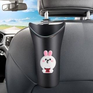 Cốc Đựng Ô dù-thùng Dựng Rác,Hộp Đựng Đa Năng Kèm Móc Treo Thiết Kế Dễ Thương Treo sau Ghế,Cửa Ô Tô Nhựa