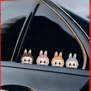 Sticker LABUBU Trang Trí Cánh Cửa Xe Ô Tô Xe Máy Trang Trí Ngoại Thất Ô Tô Dễ Thương, Sinh Động