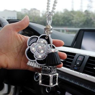 Trang Trí Ô Tô Khánh Treo Xe Ô Tô Hoa Trà Sang Trọng Kèm Nước Hoa Thơm Nhẹ Nhàng- Mộc Lan Car