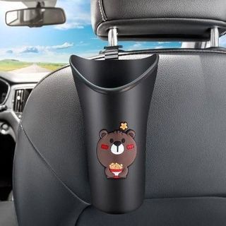 Cốc Đựng Ô dù-thùng Dựng Rác,Hộp Đựng Đa Năng Kèm Móc Treo Thiết Kế Dễ Thương Treo sau Ghế,Cửa Ô Tô Nhựa