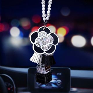 Trang Trí Ô Tô Khánh Treo Xe Ô Tô Hoa Trà Sang Trọng Kèm Nước Hoa Thơm Nhẹ Nhàng- Mộc Lan Car