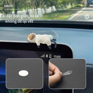 Bộ Mèo Mini Trang Trí Taplo Ô Tô – Mèo Ngủ Dễ Thương Gắn Bảng Điều Khiển,Máy Tính Dễ Thương