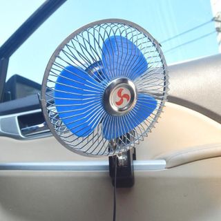 QUẠT KẸP Ô TÔ 12V/24V – LỒNG SẮT CAO CẤP – GIẢI PHÁP MÁT MẺ CHO TÀI XẾ NGÀY NẮNG NÓNG KHAIHUYAUTO
