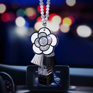 Trang Trí Ô Tô Khánh Treo Xe Ô Tô Hoa Trà Sang Trọng Kèm Nước Hoa Thơm Nhẹ Nhàng- Mộc Lan Car