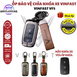 Ốp Chìa Khóa Xe Vinfast VF5 Bọc Chìa Khoá Xe Điện Vinfast VF5 Bằng Hợp Kim Vinfast-Mộc Lan Car
