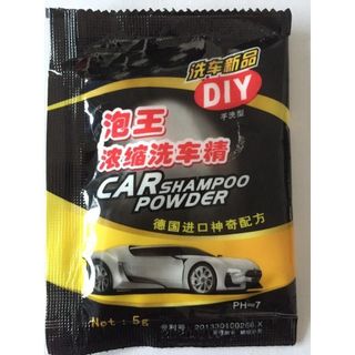 Túi Bột Rửa Xe Ô Tô Không Chạm Shampoo Powder 5gram Pha Với 5 Lít Nước Khaihuyauto