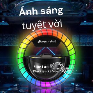 Máy Xông Tinh Dầu Cài Cửa Gió Với Đèn Led Nháy Theo Nhạc Ánh Sáng RGB Phụ Tùng