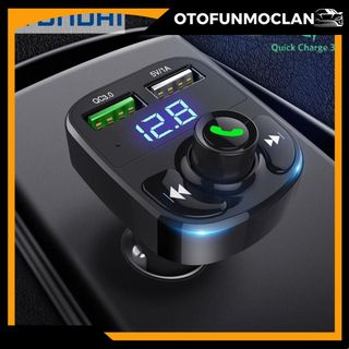 Tẩu Sạc Ô Tô Kết Nối Bluetooth HY-87 Hiển Thị Mức Điện Áp Có Hỗ Trợ Đàm Thoại Rảnh Tay Phụ Kiện