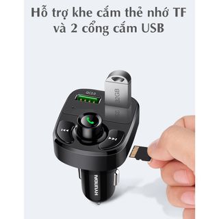 Tẩu Sạc Ô Tô Kết Nối Bluetooth HY-87 Hiển Thị Mức Điện Áp Có Hỗ Trợ Đàm Thoại Rảnh Tay Phụ Kiện