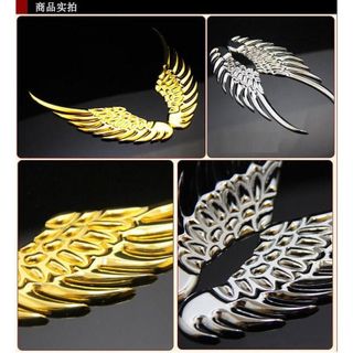 Đôi Cánh Thiên Thần Gắn Logo Xe Hơi Trang Trí Chất Liệu Hợp Kim - Trang Trí Xe Hơi chở Nên Đẳng Cấp