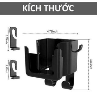 Móc Treo Đồ Sau Ghế Ô Tô Đa Năng, Giá Đỡ Cốc Kiêm Giá Đỡ Điện Thoại Móc Treo Nhỏ Gọn Sau Xe Ô Tô