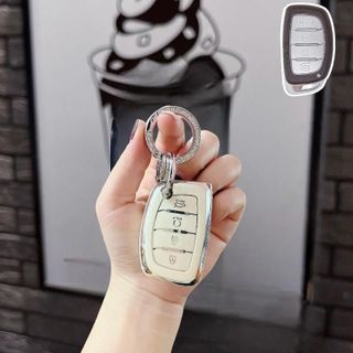 Ốp TPU Dẻo Bảo Vệ Chìa Khoá Xe Hyundai Creta 2022–2023 – 4 Nút Smartkey - Moclancar