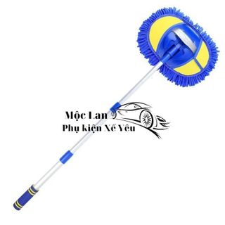Chổi san hô,chuổi chuyên dụng lau xe ô tô với sợi vải mềm cán dài 1.2M