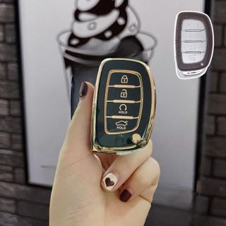 Ốp TPU Dẻo Bảo Vệ Chìa Khoá Xe Hyundai Creta 2022–2023 – 4 Nút Smartkey - Moclancar