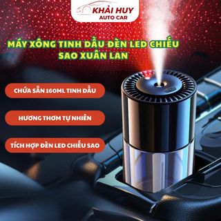 Máy Khuếch Tán Tinh Dầu Ô Tô Xuân Lan Tự Động Có Đèn LED Nano-Chứa 160ml Nước Hoa Tinh Dầu
