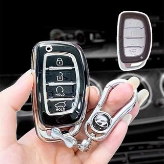 Ốp TPU Dẻo Bảo Vệ Chìa Khoá Xe Hyundai Creta 2022–2023 – 4 Nút Smartkey - Moclancar