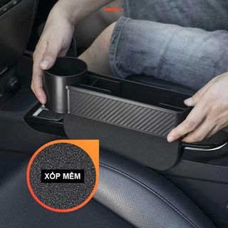 Khay Đựng Đồ Đa Năng Khe Ghế Ô Tô Cao Cấp, Kệ Gắn Vào Ghế Lái Ghế Phụ Ô Tô, Hộc Để Đồ Trên Xe Hơi