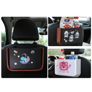 Hộp Đựng Đồ Treo Sau Ghế Ô Tô Gấp Gọn Hình Hoạt Hình Dễ Thương – Khay Đựng Rác & Phụ Kiện Xe Hơi Tiện Lợi