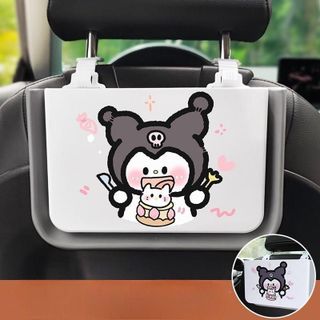 Hộp Đựng Đồ Treo Sau Ghế Ô Tô Gấp Gọn Hình Hoạt Hình Dễ Thương – Khay Đựng Rác & Phụ Kiện Xe Hơi Tiện Lợi
