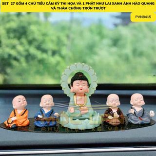 Sét 5 Món Ông Như Lai Vầng Hào Quang Và Bộ Tứ Không Tặng Thảm, Ở Đâu Có Phật Ở Đó Có Bình An - Otofunmoclan