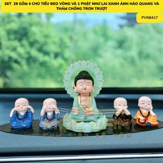 Sét 5 Món Ông Như Lai Vầng Hào Quang Và Bộ Tứ Không Tặng Thảm, Ở Đâu Có Phật Ở Đó Có Bình An - Otofunmoclan
