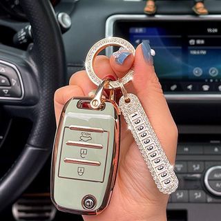 Ốp Chìa Chóa TPU Kia Morning 3 Nút Bật, Cerato, K3, Rondo, Rio, Soluto, Seltos, Sorento,(chìa gập)