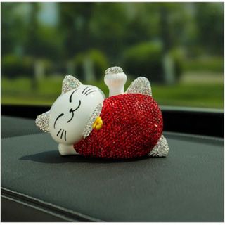 Decor - Sét mèo nằm thảm hoa cúc + lọ bóng đá - Trang trí ô tô